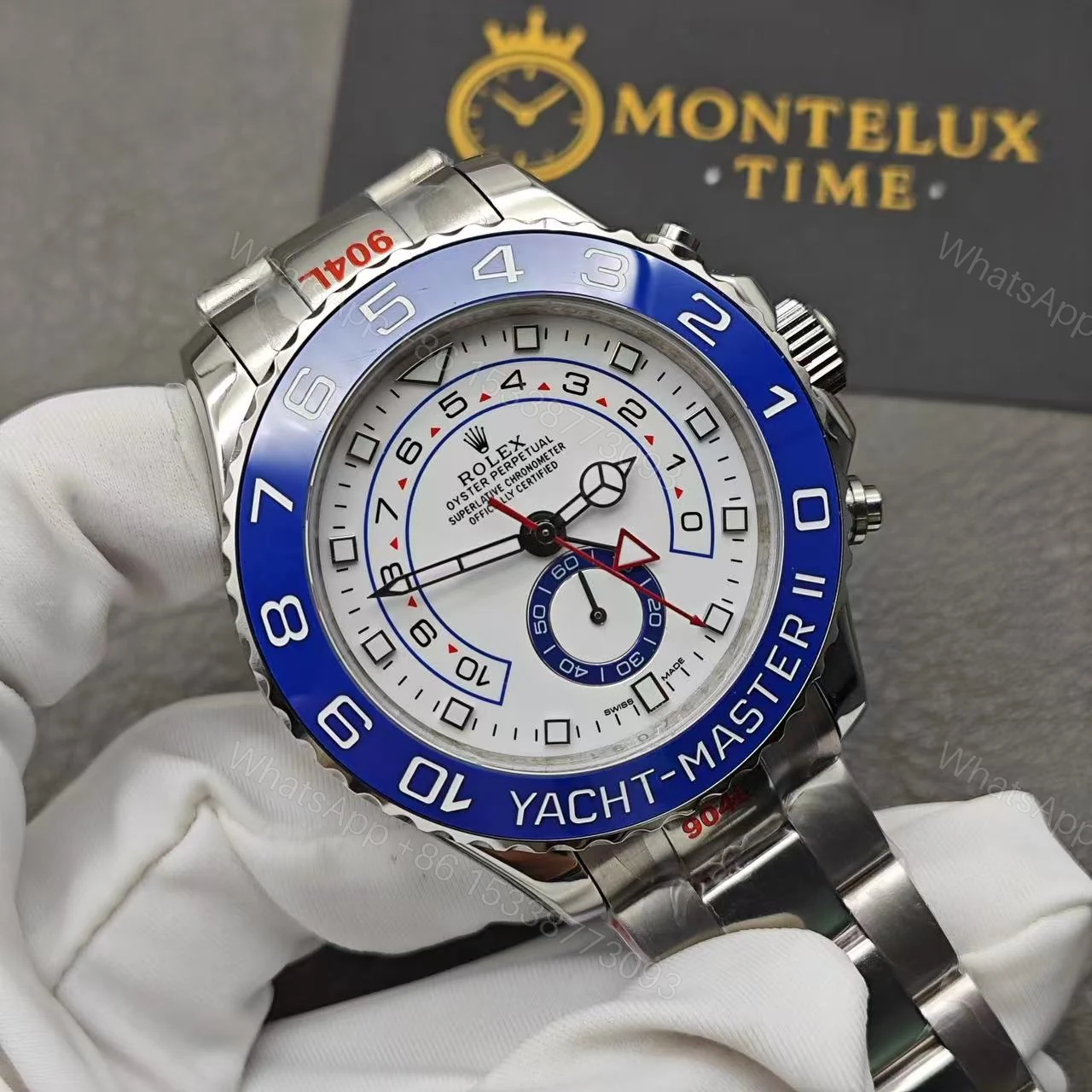 View 4 of Rolex Yachtmaster 2 – Silver Replica Watch