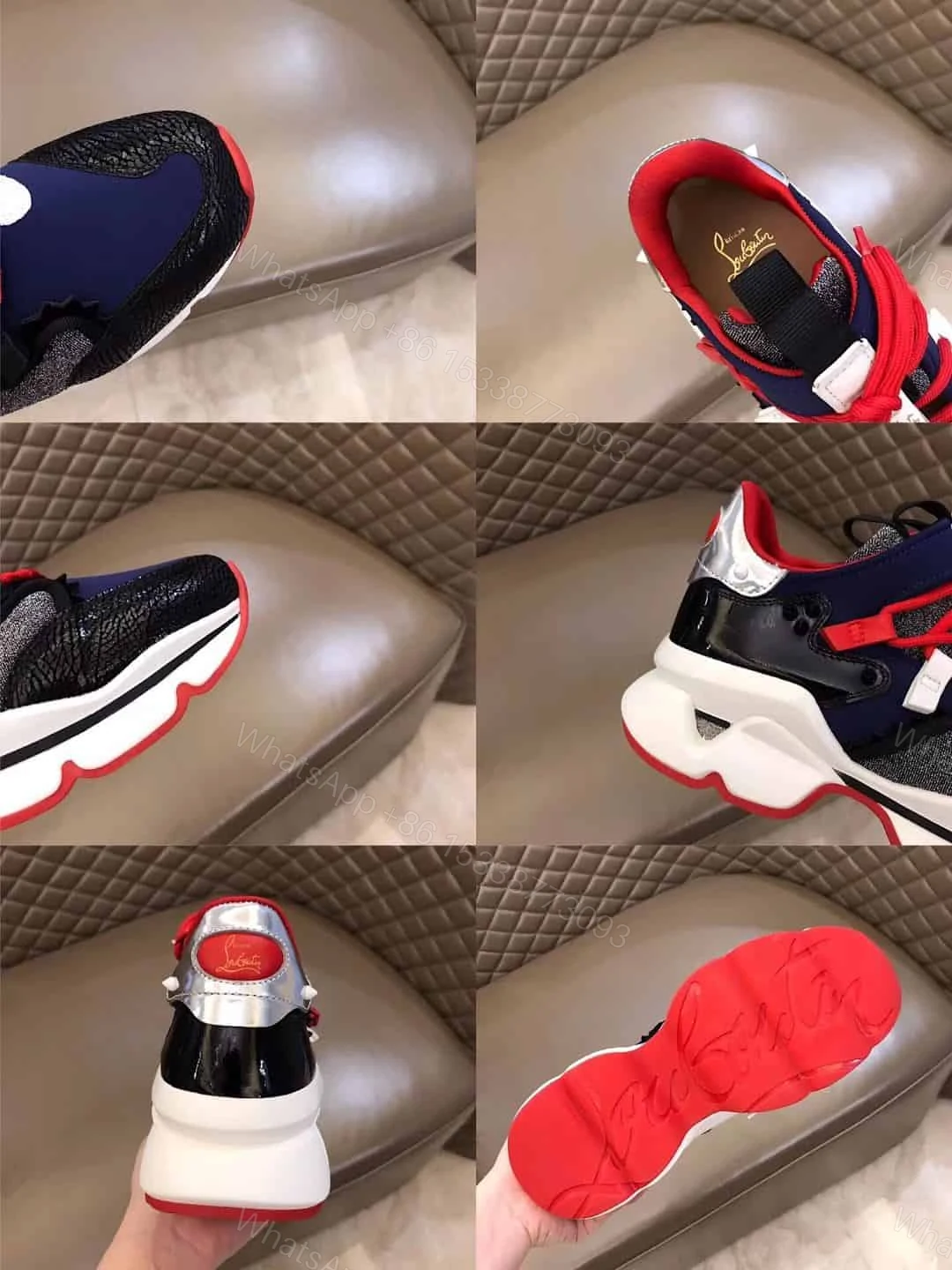 View 3 of CHRISTIAN LOUBOUTIN RED- RUNNER SNEAKER – CL057