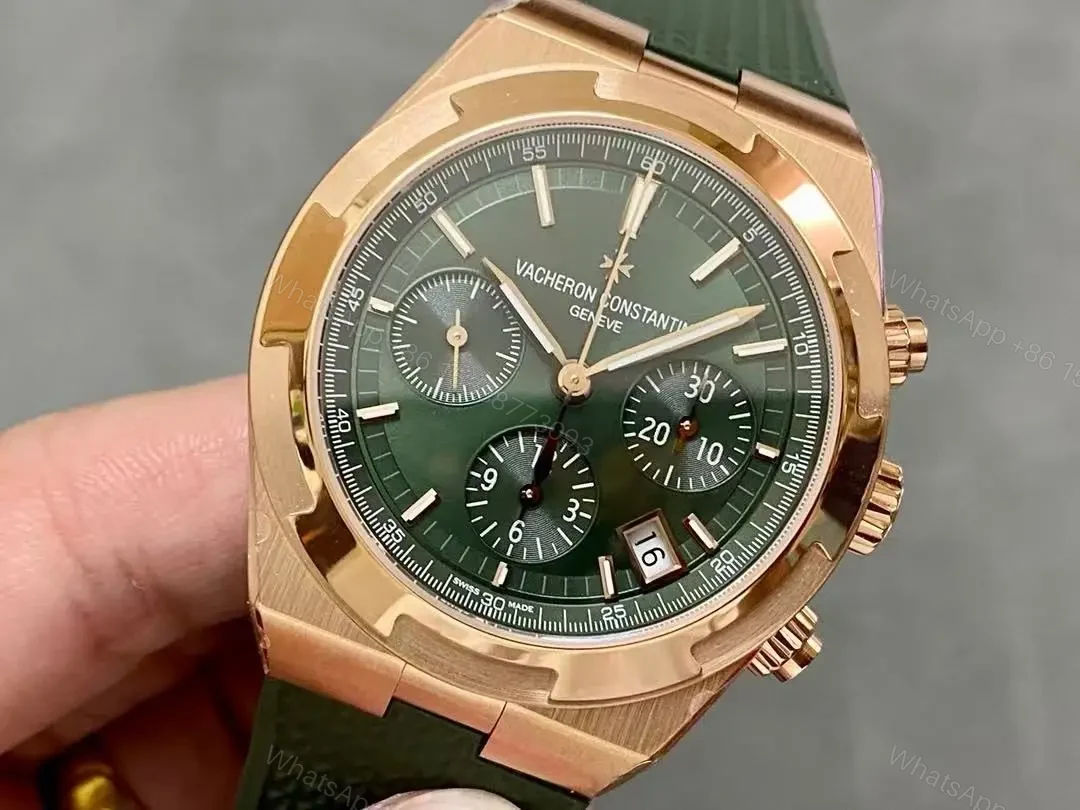 View 12 of Super Clone Replica Vacheron Constantin Overseas Chronograph GREEN