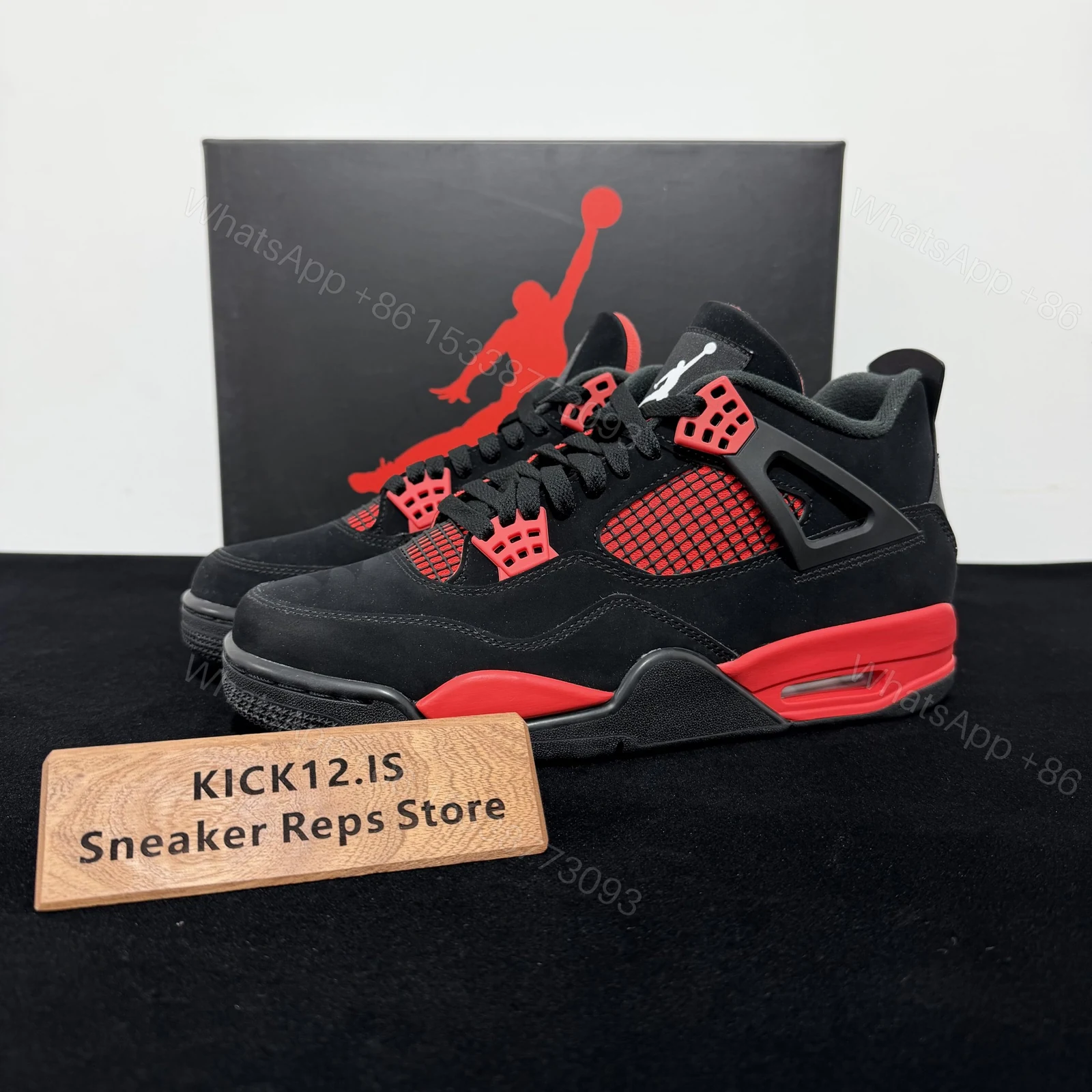Air Jordan 4 Retro Red Thunder Reps — view 1
