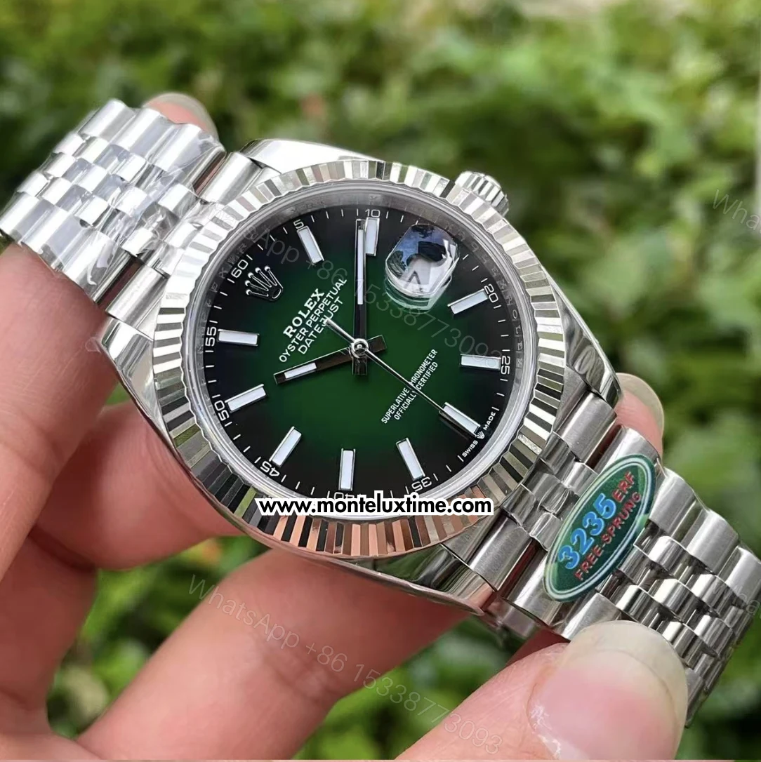 View 4 of Super Clone Datejust 41 126334 Green Ombré Dial (2026)