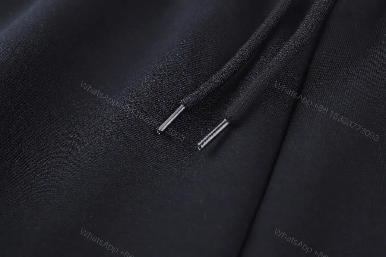 View 5 of Black Premium Knit Shorts: Minimalist Comfort, Drawstring Fit