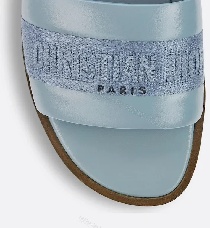 View 3 of Soft-Modern Dior Stride Sandals in Blue Leather