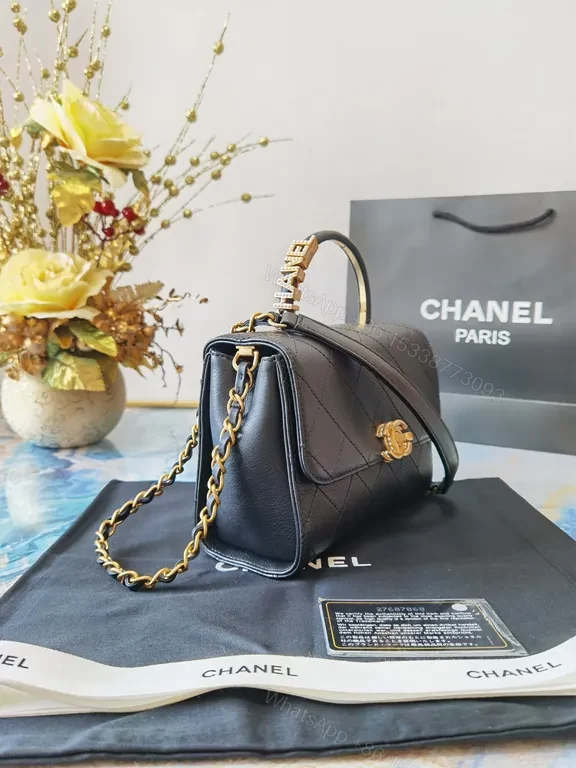 View 2 of Chic Quilted Leather Crossbody with CC Hardware