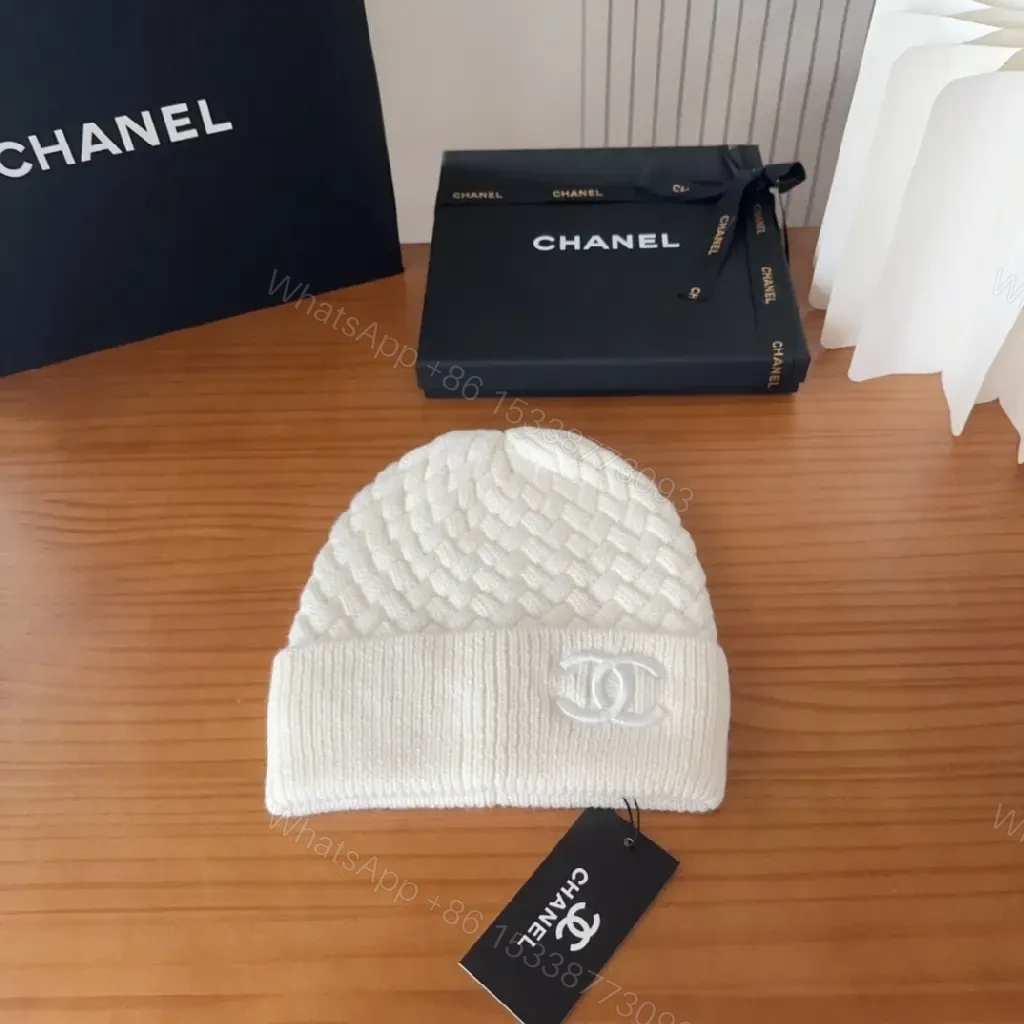 Color-Blocked Knit Beanie with Embossed Logo, Premium Warmth, Beanie — view 1