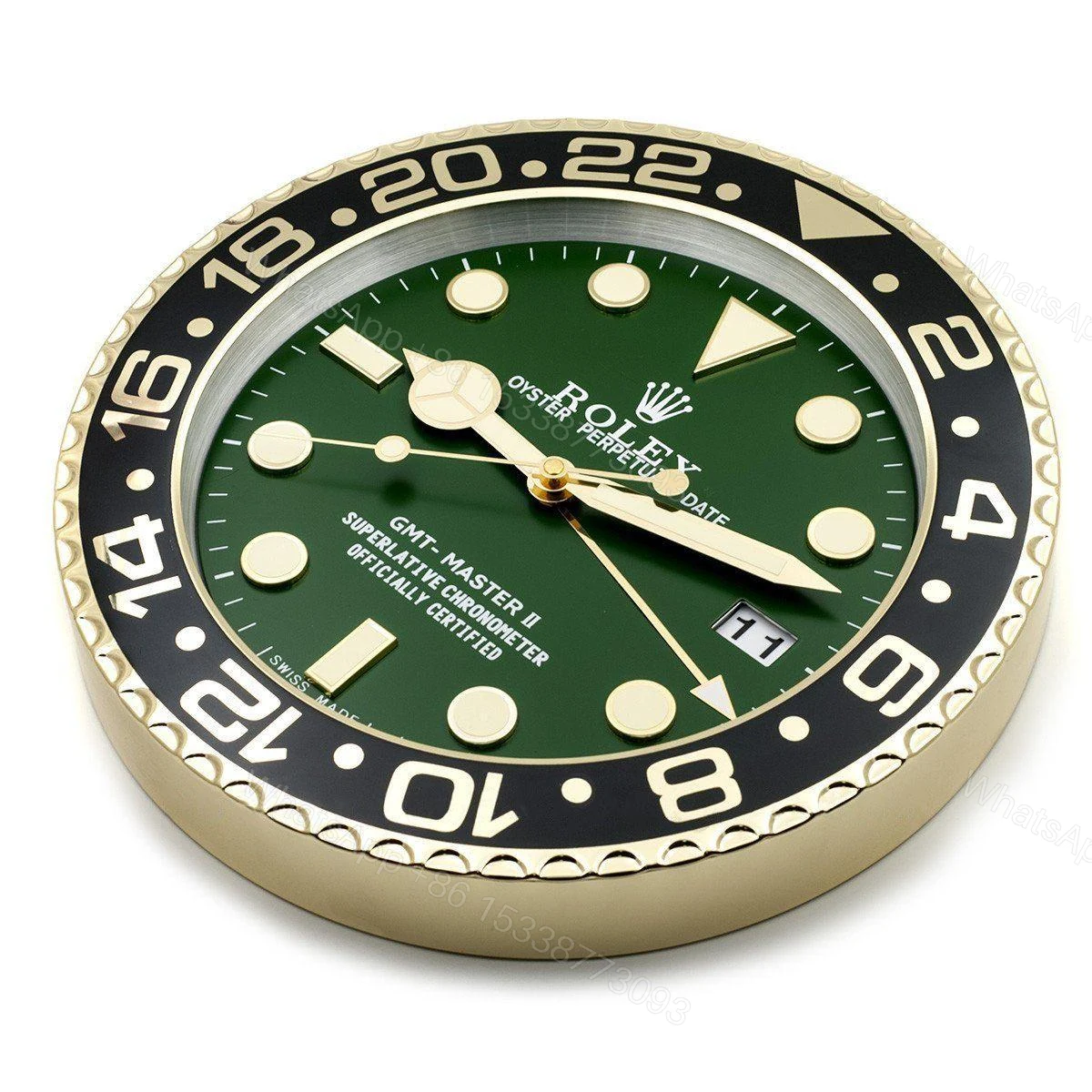 View 5 of ROLEX WALL CLOCK – GMT MASTER II GOLD