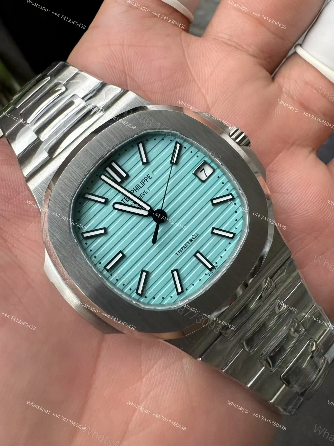 View 7 of Patek Philippe Super Clone Nautilus 5711 Tiffany Blue Dial 40MM