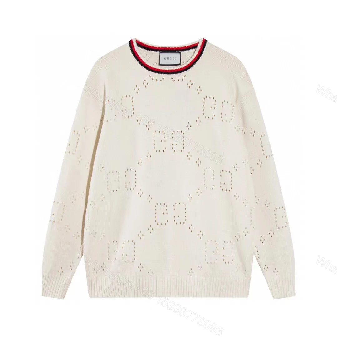 Gucci A貨白色GG鏤空毛衣圓領剪裁內搭外穿皆宜 — view 1
