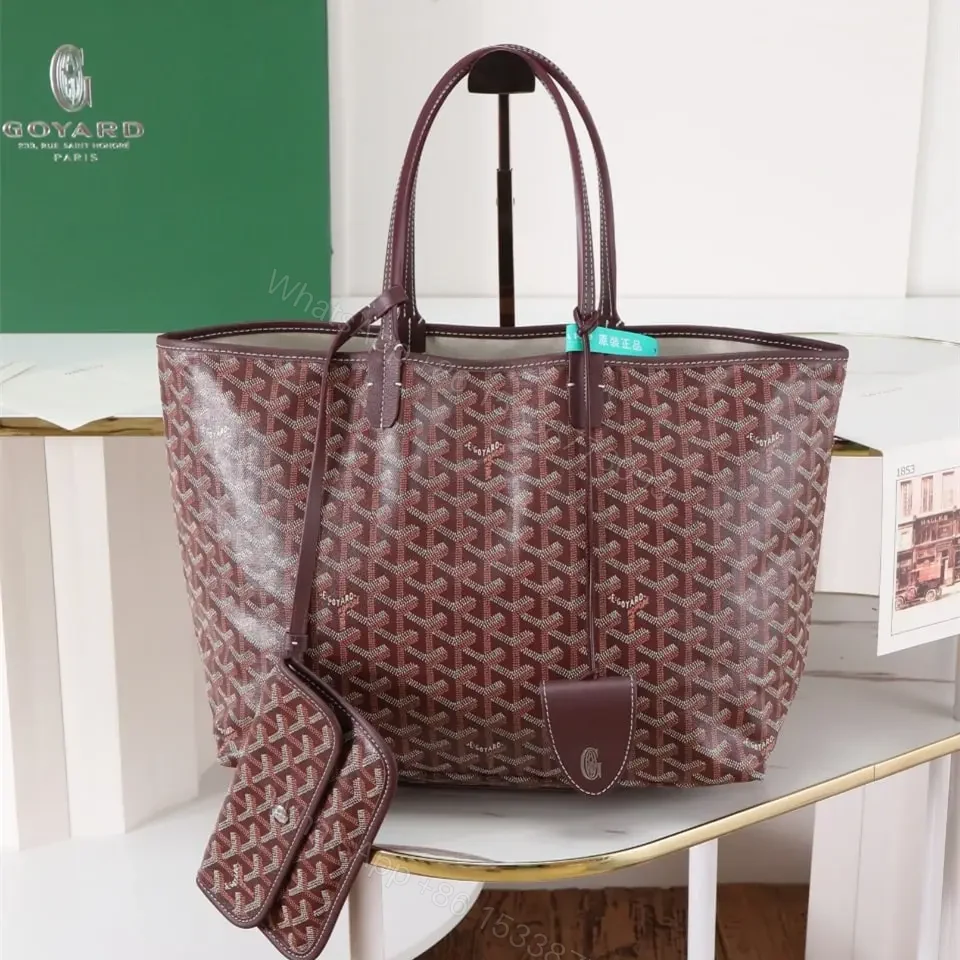 高仿Goyard*STLOUIP4滿印Tote手提袋朱紅免檢版小號 — view 1