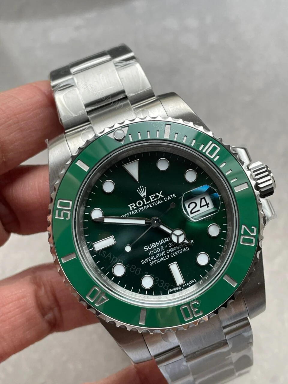 View 8 of VSF FACTORY 1:1 Rolex HULK SUBMARINER 116610 LV BEST EDITION GREEN CERAMIC 904L STEEL VS3135