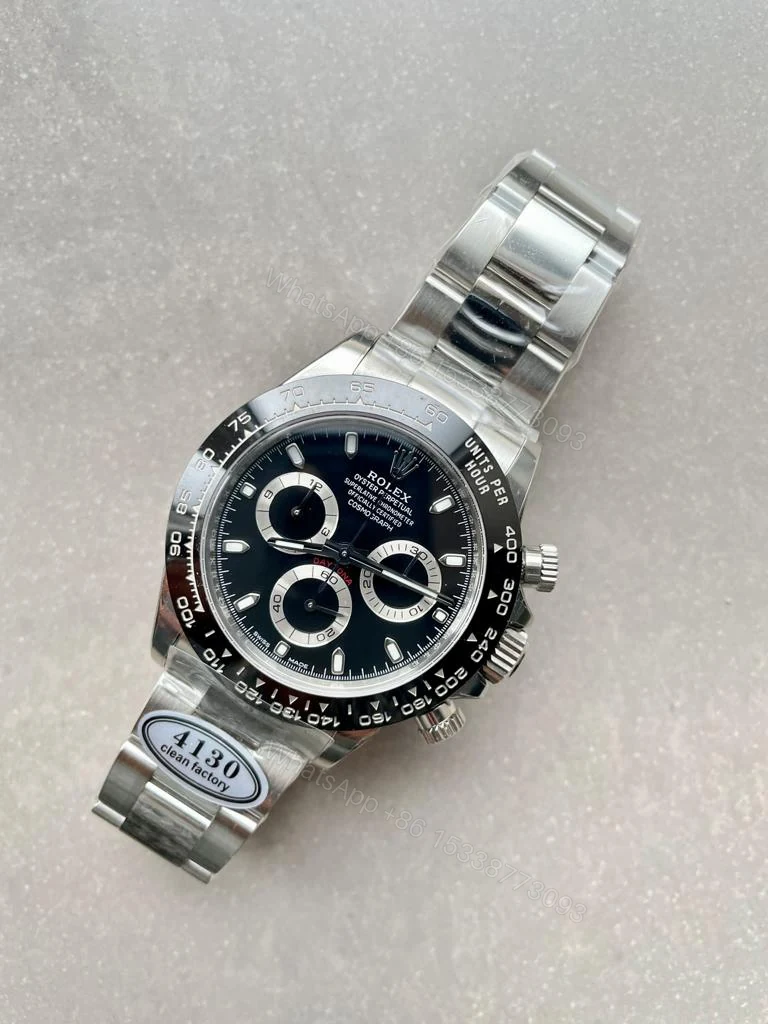 View 10 of CLEAN FACTORY 1:1 Rolex Daytona 116500 PANDA Best Edition CF 904L SS Case and BLACK Dial