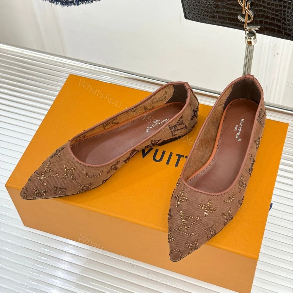 View 5 of Louis Vuitton Gala Flat Ballerina Brown 1AIFUI