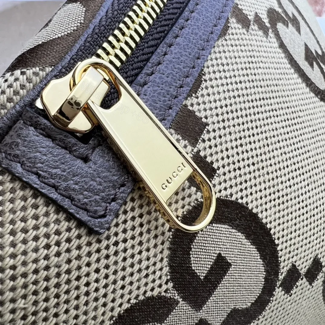 View 4 of Gucci Belt Bag Jumbo GG Canvas Large Brown