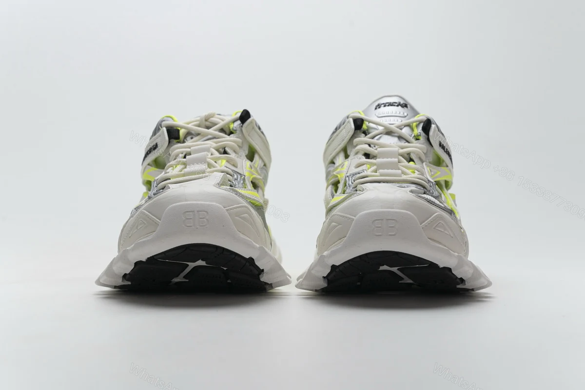 View 3 of Balenciaga Track 2 Sneaker White Fluo Yellow 568515 W2ON3 9073