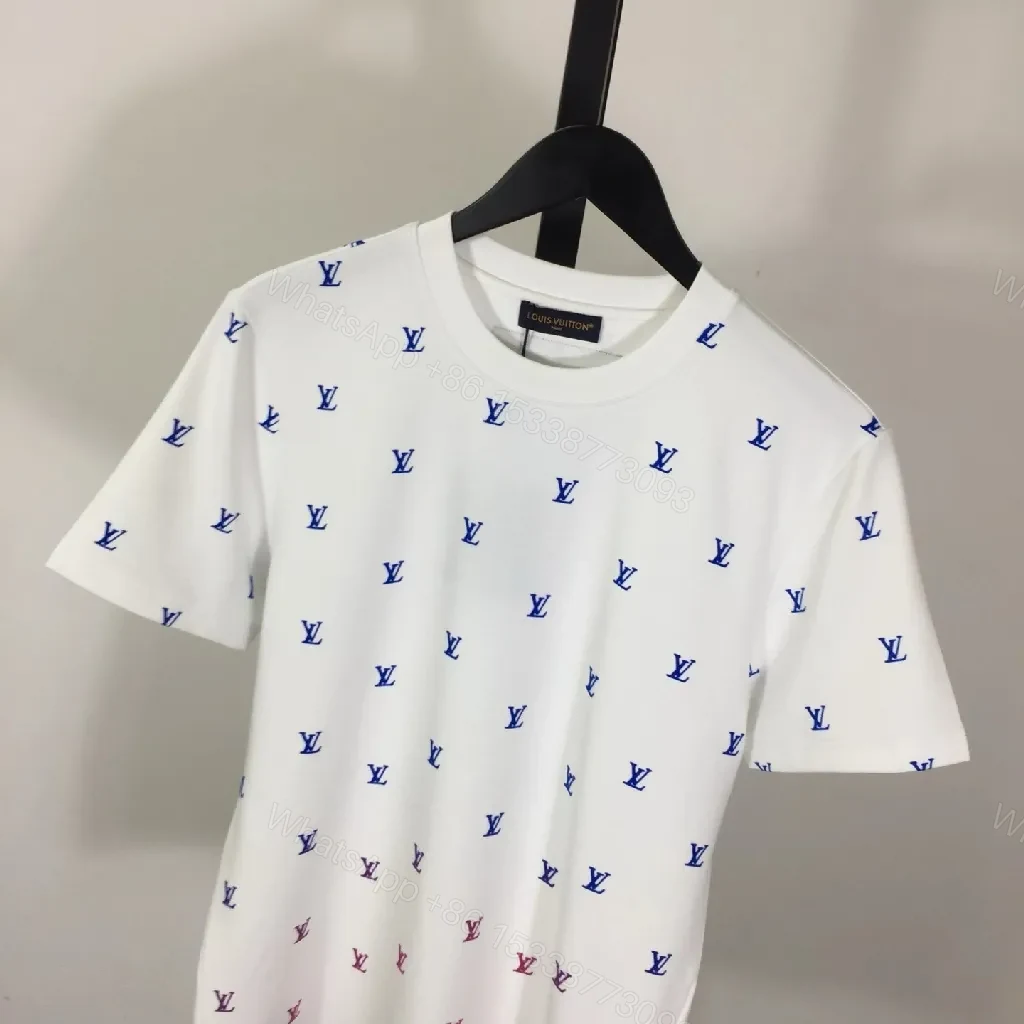 View 5 of White Monogram Tee: Subtle Luxe, Premium Cotton Knit Tee