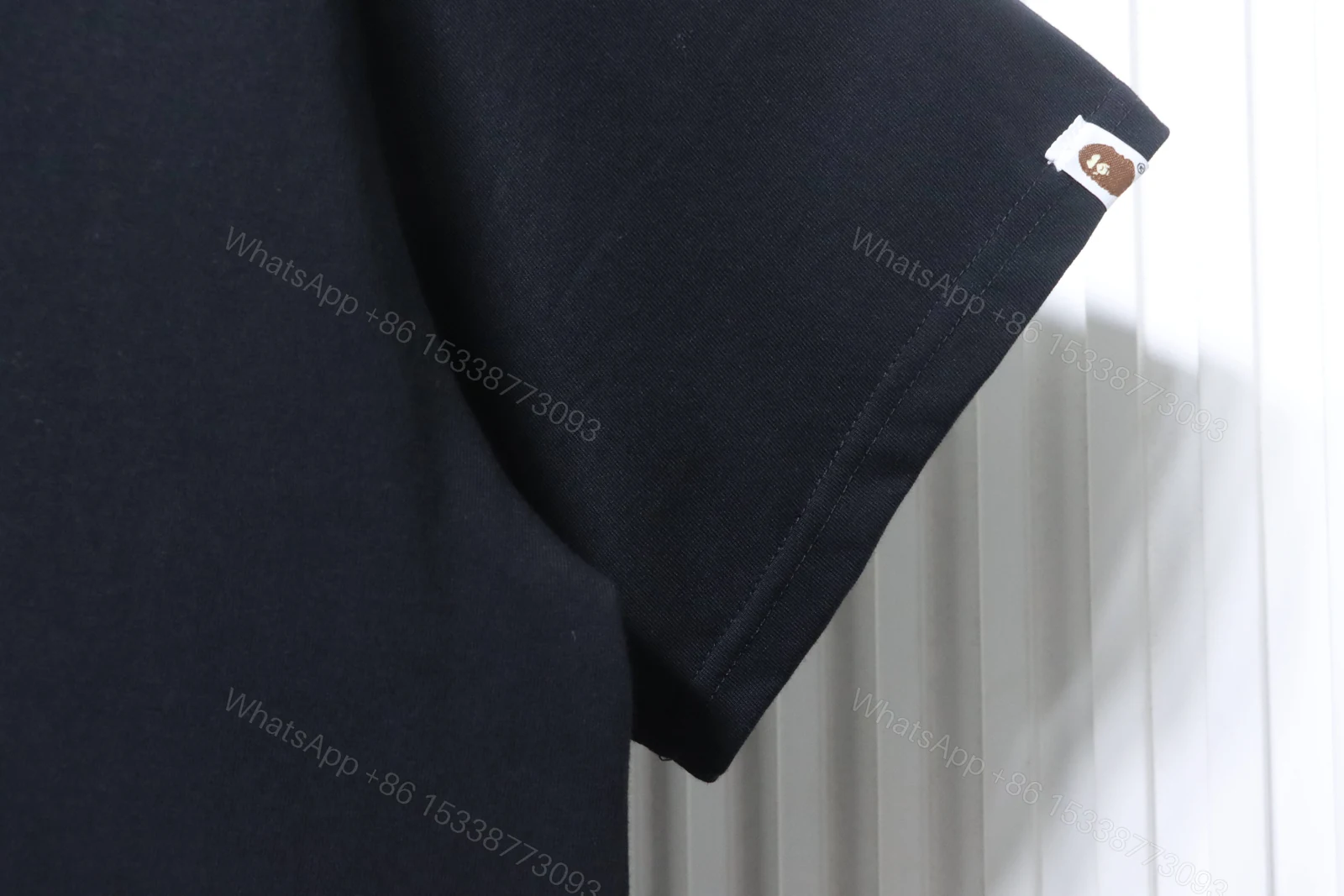 View 5 of Bape 26ss Classic Diamond Patterned Old-Style Print Short Sleeve Shirt black