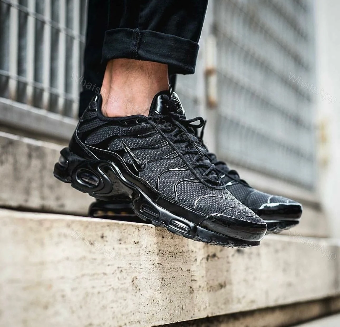 View 4 of FIRST COPY NIKE AIRMAX PLUS TRIPLE BLACK
