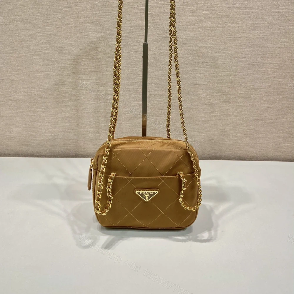 高仿Prada中古單肩包1BD632棕色免檢版 — view 1