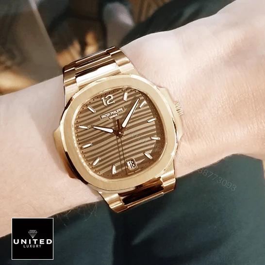 View 6 of Patek Philippe Nautilus Ladies Rose Replica