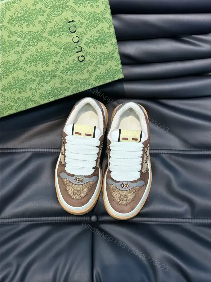 View 7 of GUCCI SCREENER GG SNEAKERS BEIGE AND EBONY ORIGINAL GG CANVAS – GC172