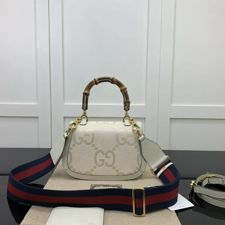 View 9 of Bamboo-Handled Signature G Bag: Everyday Luxury Bag