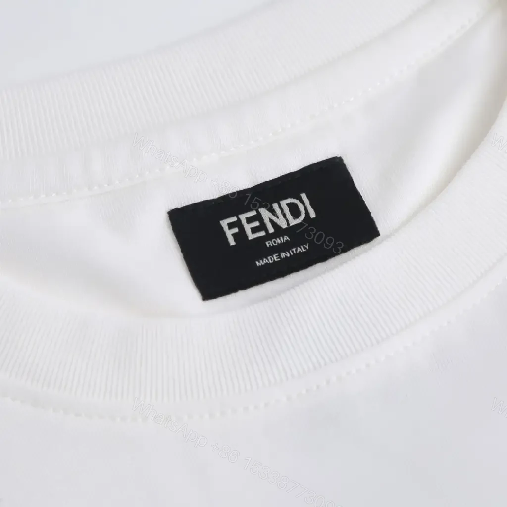 View 5 of White Cotton Graphic Tee — Bold Logo, Elevated Casual