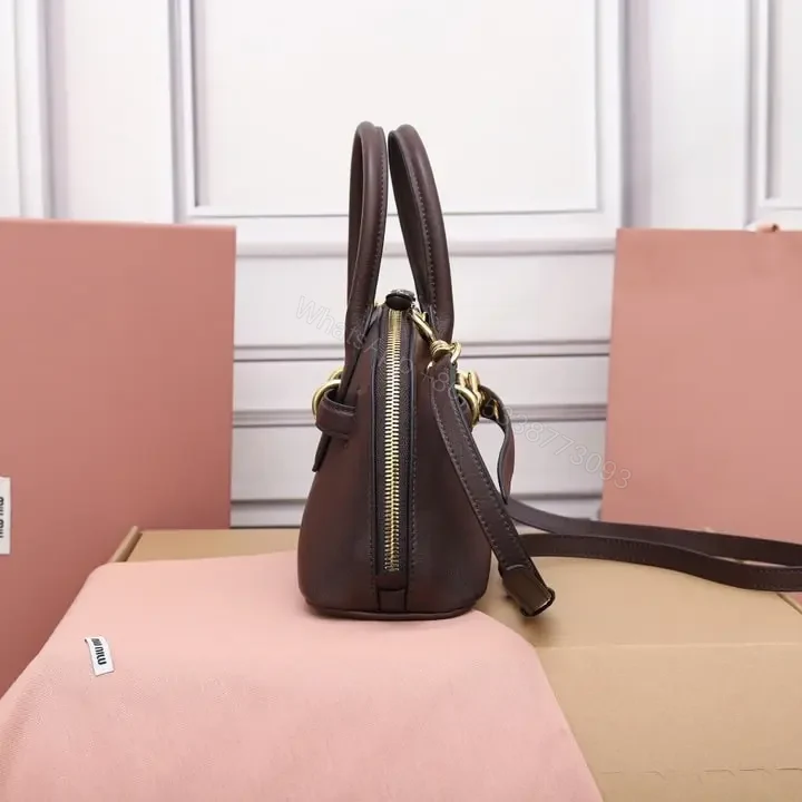View 4 of 高仿miumiu*Aventure系列5BB169手提包石楠木色小號免檢版