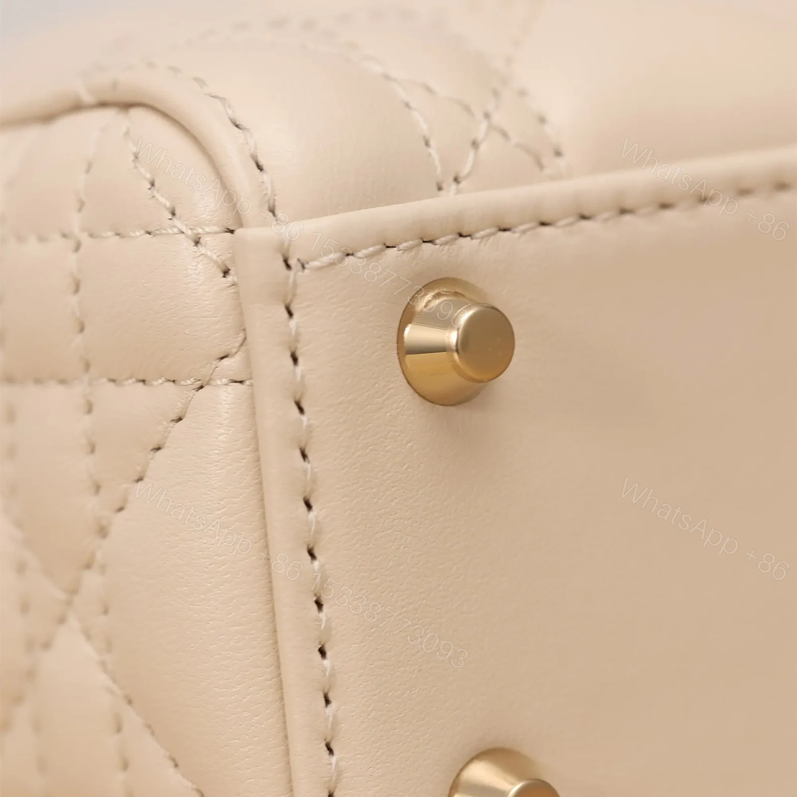 View 21 of 高仿Dior*Lady系列M0505M63U淺象牙色三格單肩包Mini免檢版
