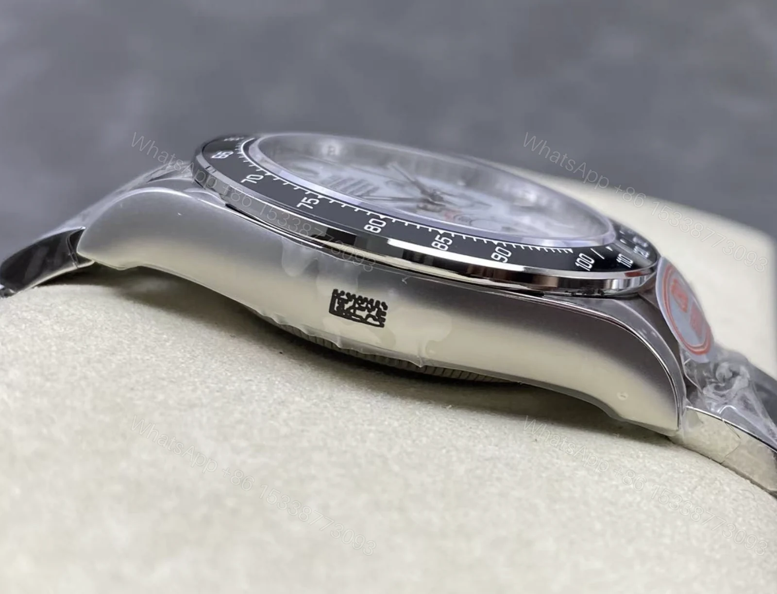 View 8 of Supe Clone Rolex Daytona 126502 Stainless Steel Platinum Rolesium White Grand Feu Enamel Dial (2026)