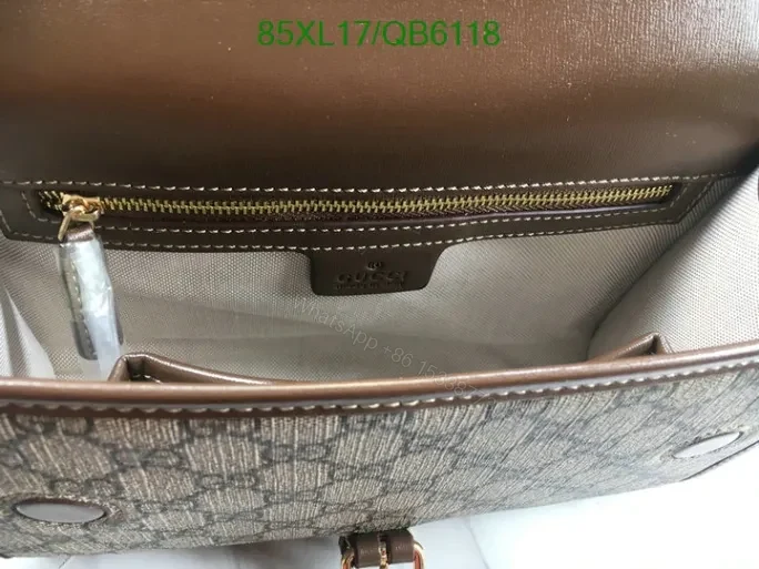 View 11 of Gucci Inspired Supreme Black Messenger Bag QB61187 with Interlocking G