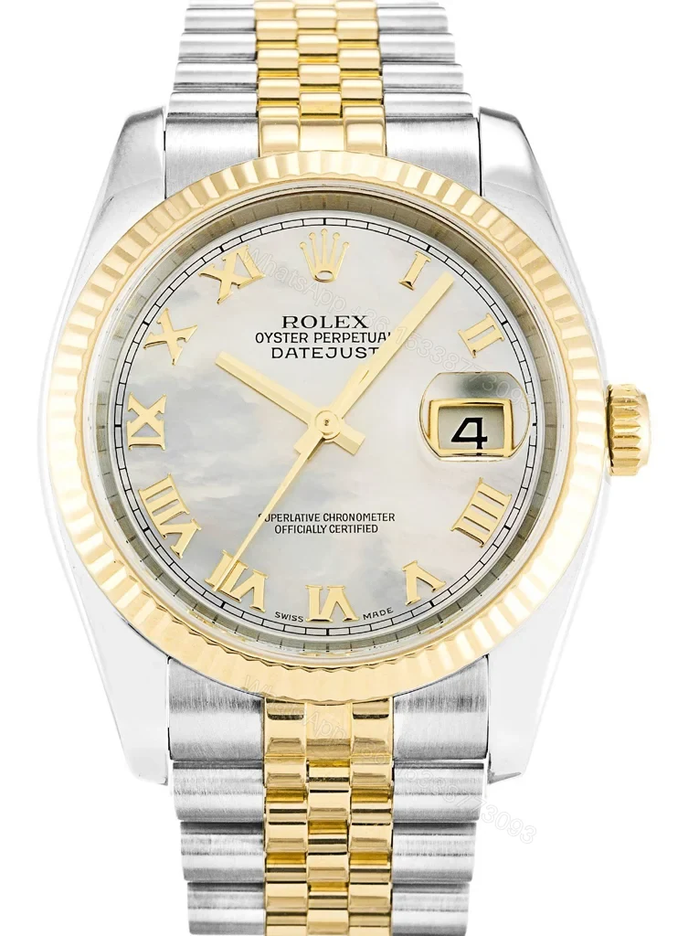 Replica Rolex Datejust Mother of Pearl – White Dial 116233 36 mm — view 1