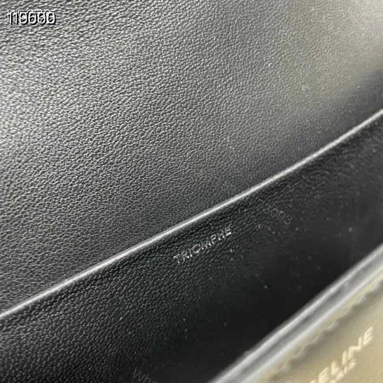 View 2 of Compact Leather Crossbody with Chain Detail