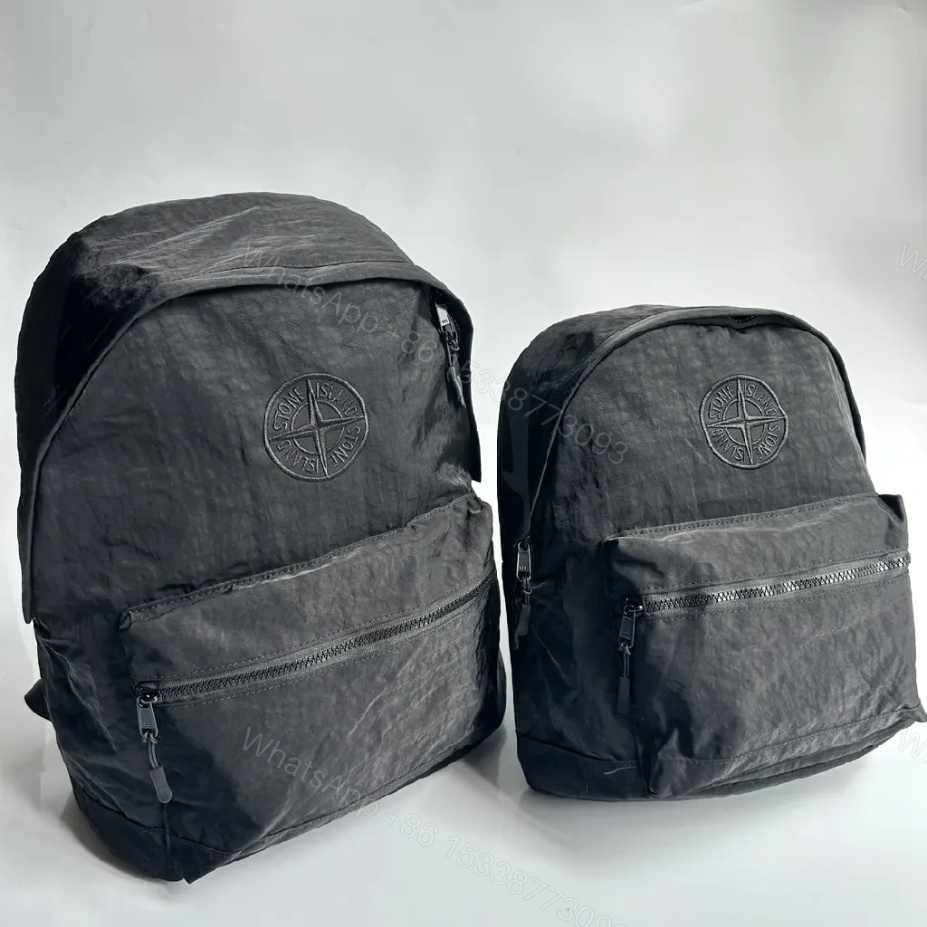 View 12 of Olive Stone Texture Backpack: Durable Everyday Carrier