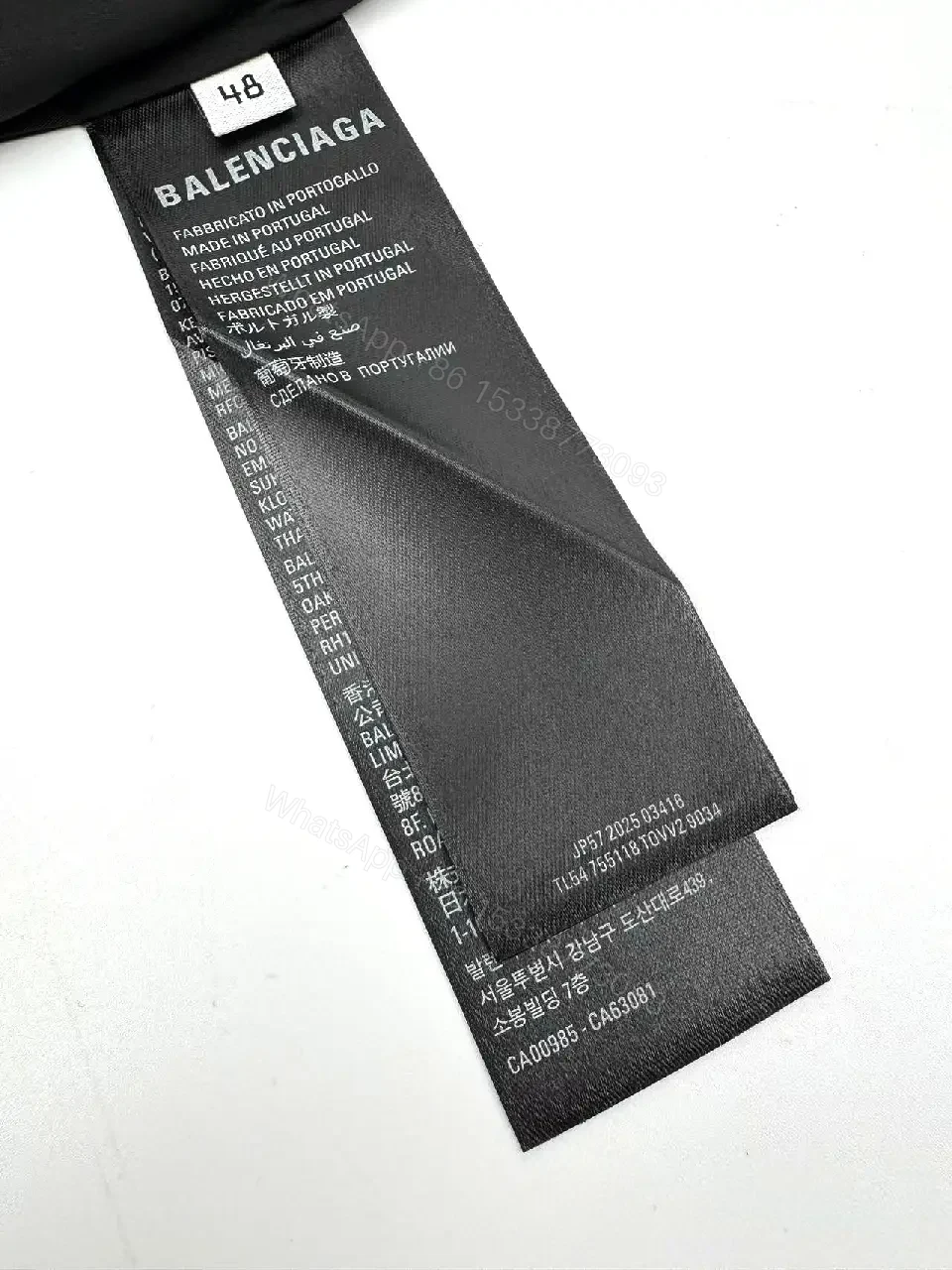 View 6 of Black Button-Down Shirt: Balenciaga-Inspired Patch, Modern Minimalist