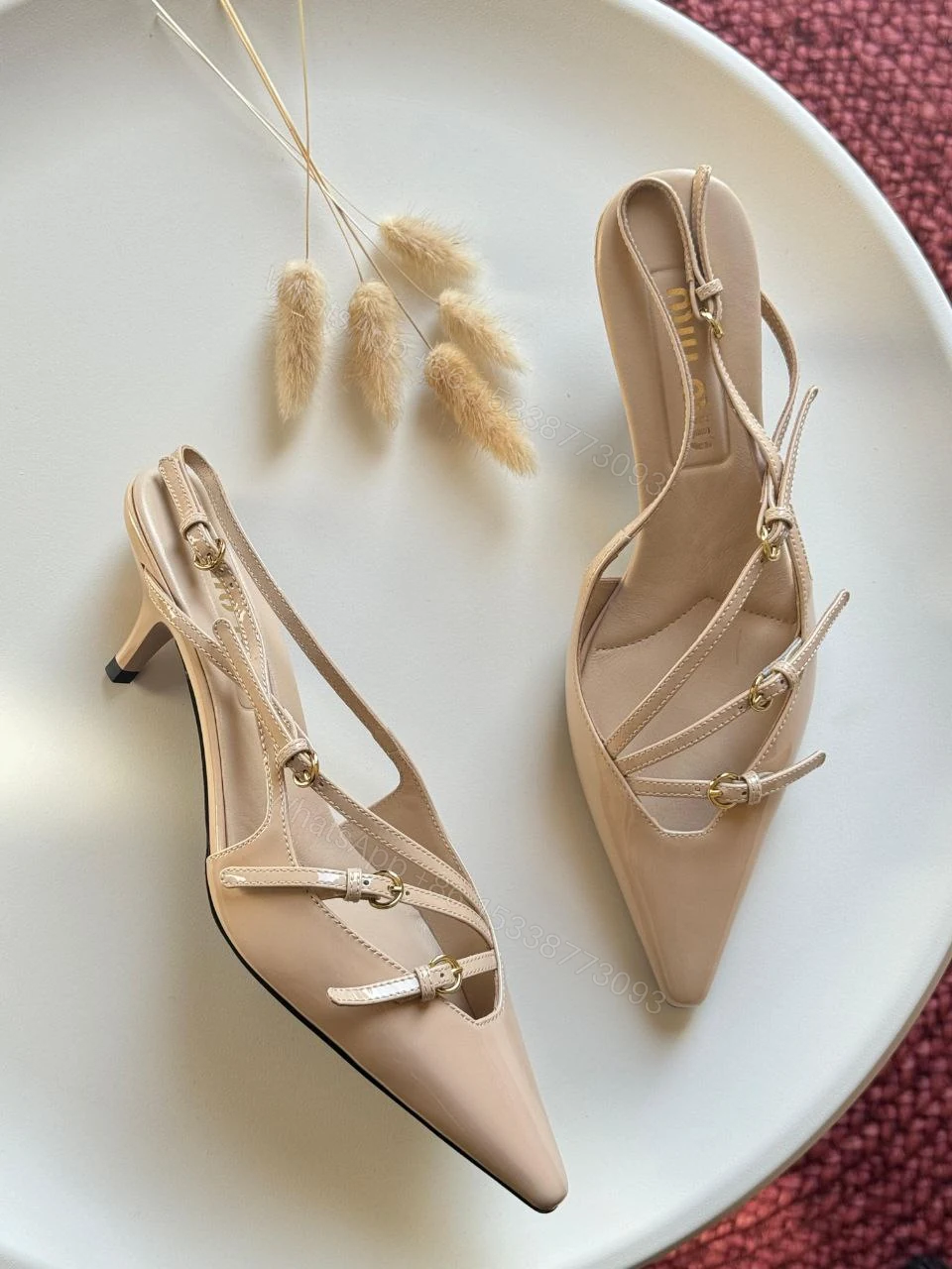 View 4 of Miu Miu PUMP SLINGBACK WITH BUCKLES