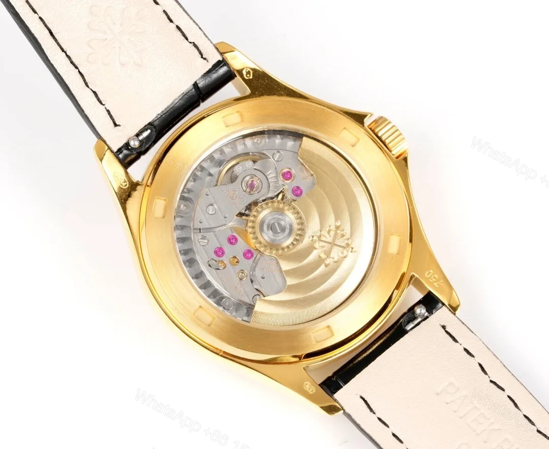 View 6 of Patek Philippe Calatrava 5127 Classic Dress Watch 37mm Leather Strap Edition RG-PP-5127-CALATRAVA-37-LT