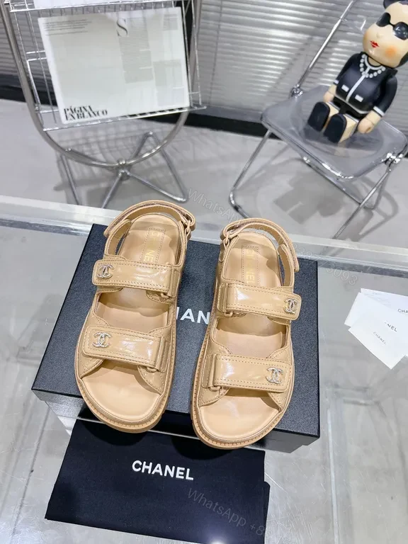 Beige Chanel-Style Sandals: Everyday Luxe, All-Day Comfort — view 1