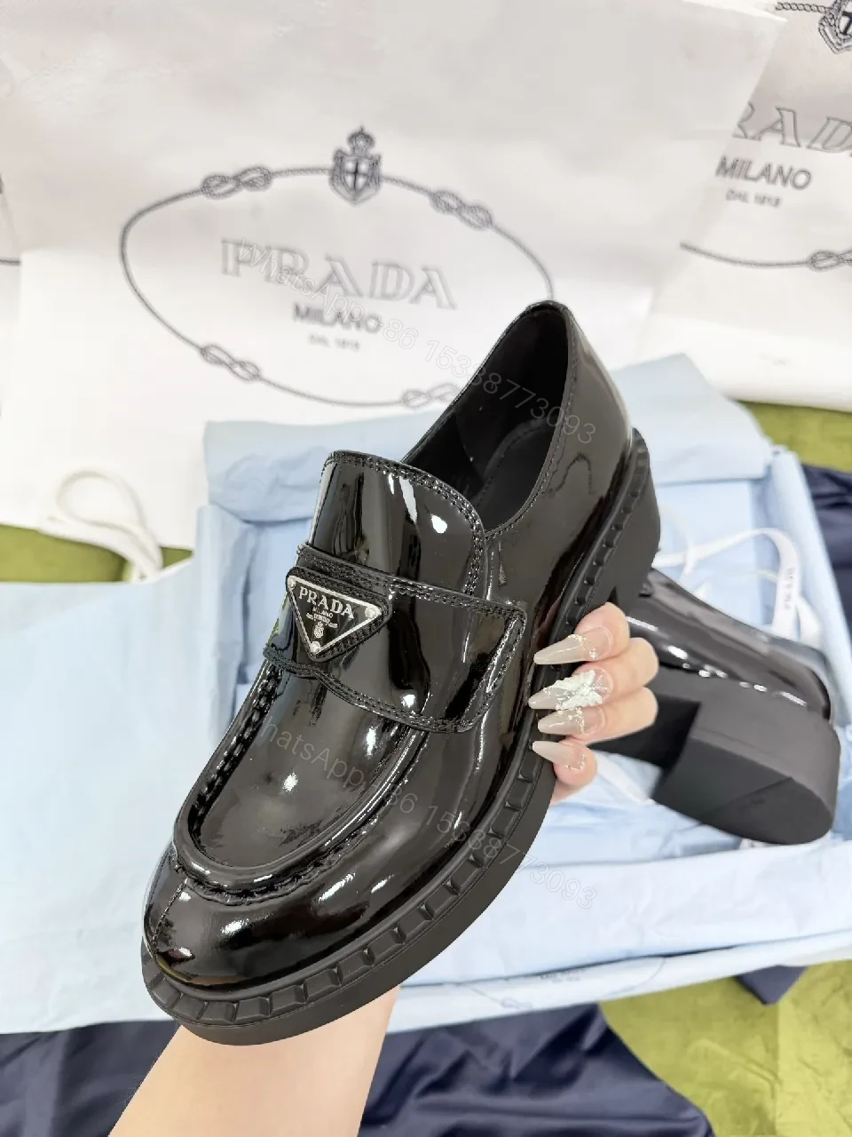 View 2 of Gleaming Patent Loafer: Luxe Shine, All-Day Comfort