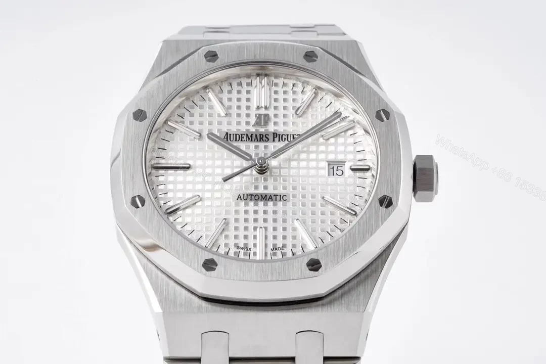 View 2 of BBR Factory Audemars Piguet Royal Oak 15400V2 ZF Edition – Silver Stainless Steel Automatic Watch with Date