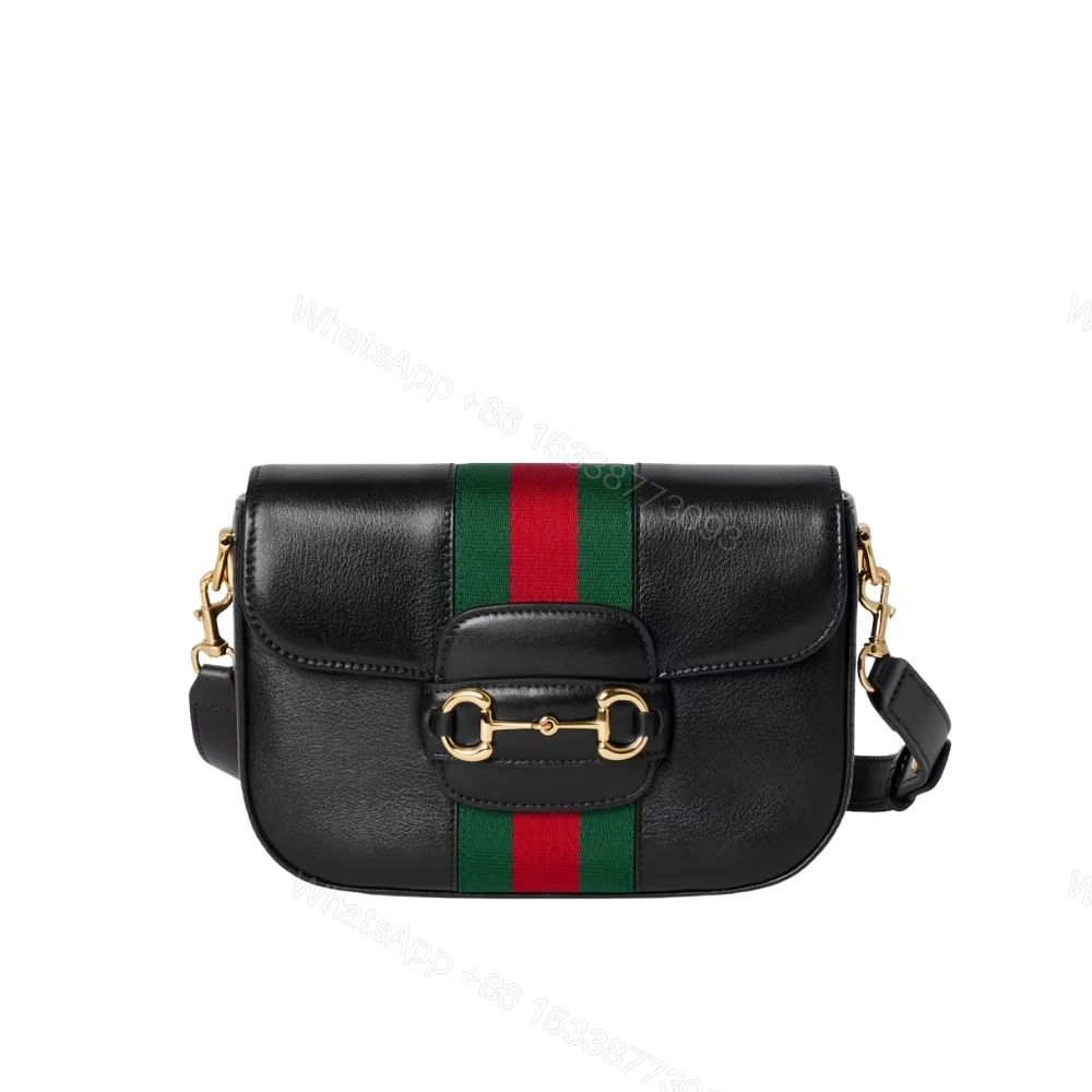 Gucci Horsebit 1955 Small Shoulder Bag Black Leather 21cm — view 1