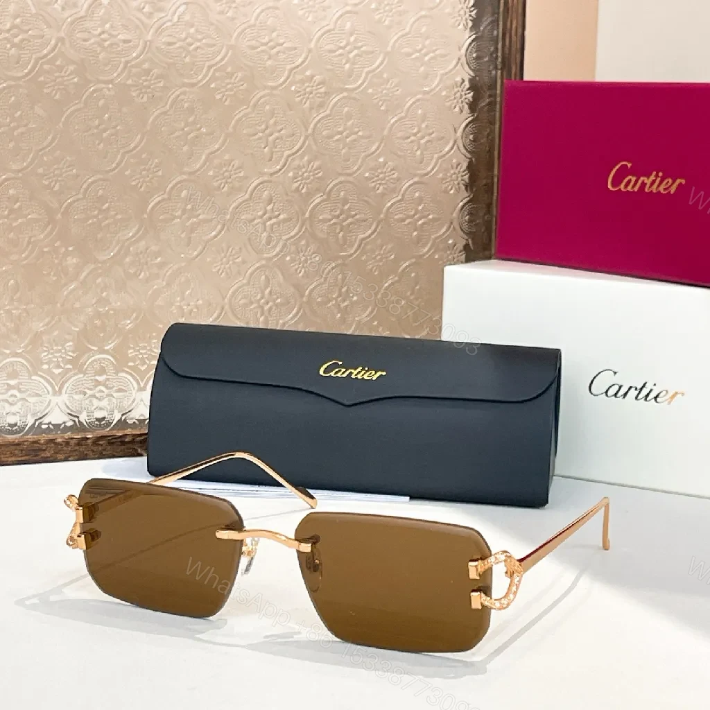 View 8 of Rose-Gold Titanium Sunglasses Case & Frames: Subtle Luxury