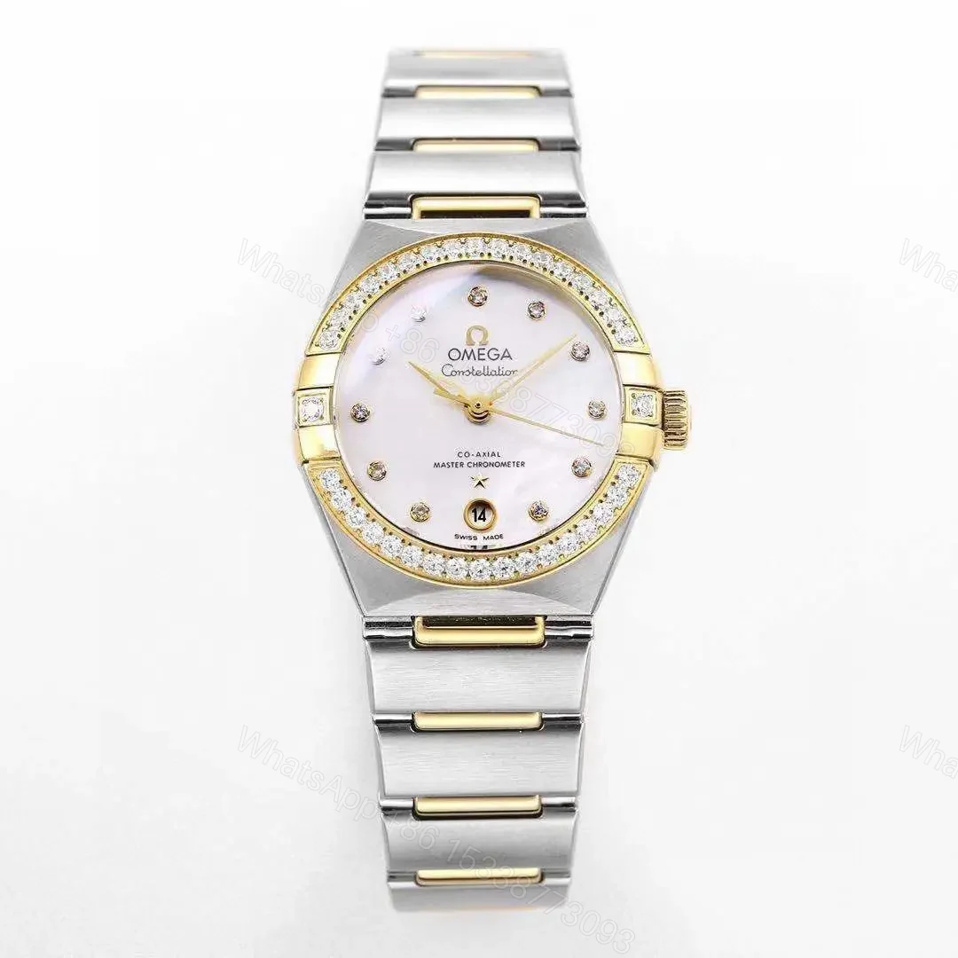 View 2 of Omega Constellation 29mm Women’s Watch Two-Tone Stainless Steel with Diamond Bezel V6 Version