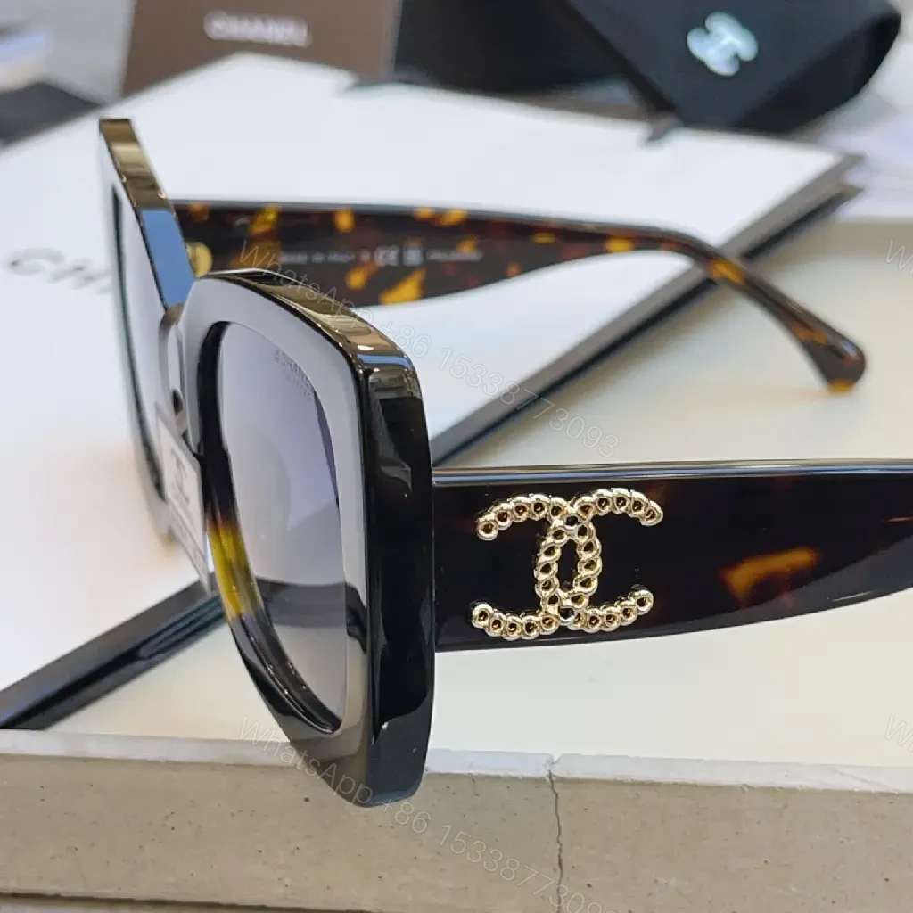 View 7 of Oversized Square Sunglasses in Tortoiseshell with Gradient Lenses