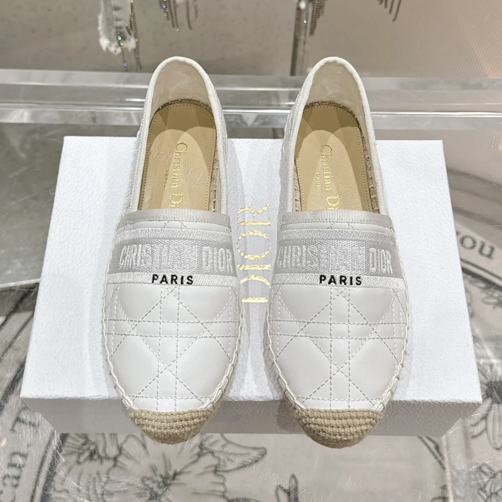 高仿Dior*Granville系列KDD975漁夫鞋小牛皮白色免檢版 — view 1