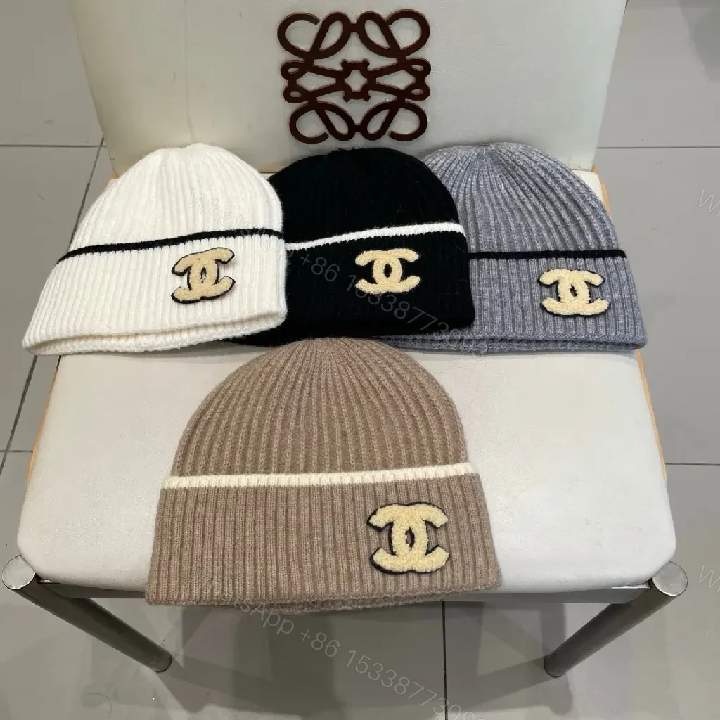 View 2 of Black Knit Beanie — Luxe Logo, Everyday Comfort, One-Size