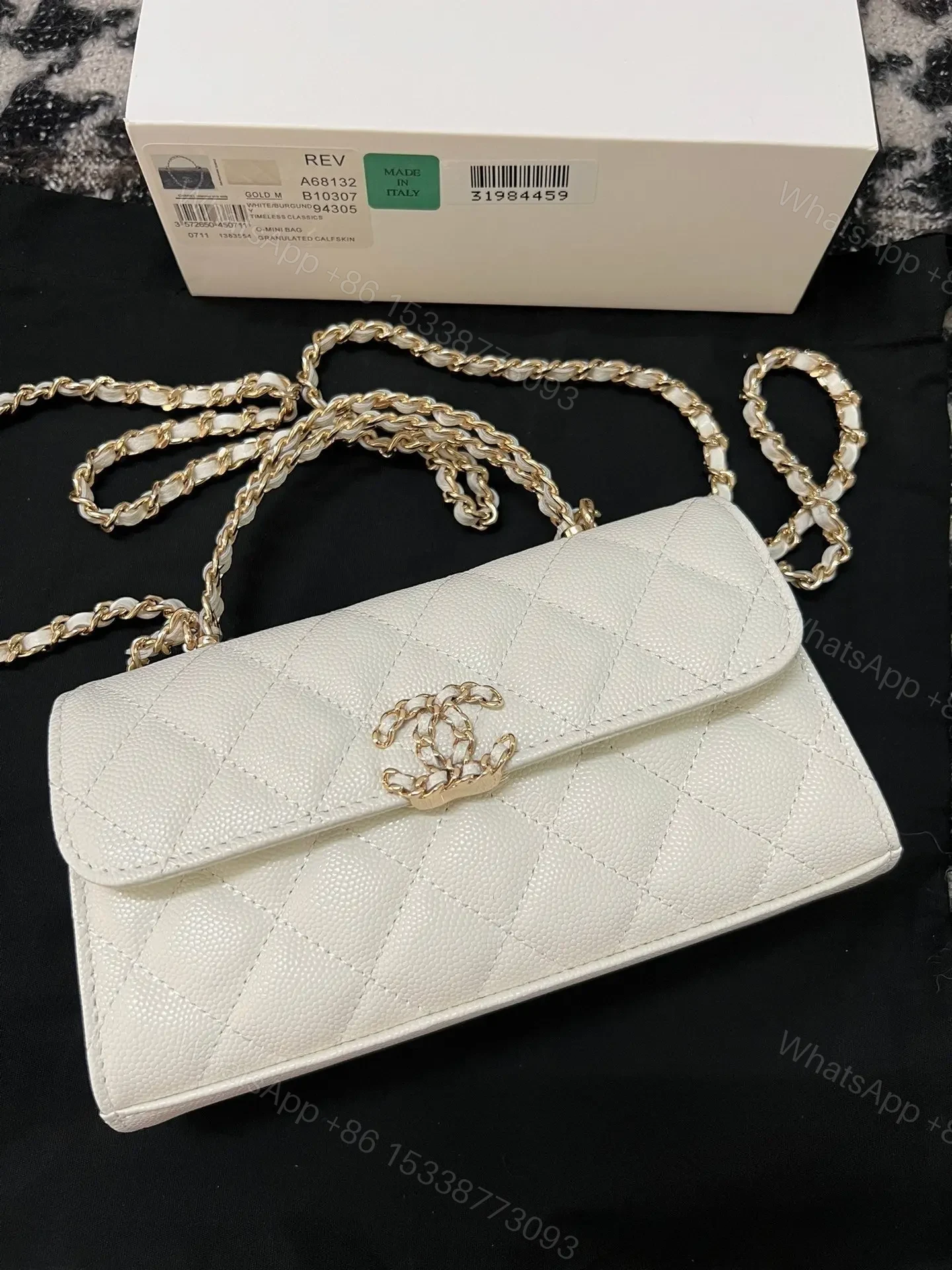 View 2 of CHANEL KELLY 23P CLUTCH WITH CHAIN GOLD HARDWARE