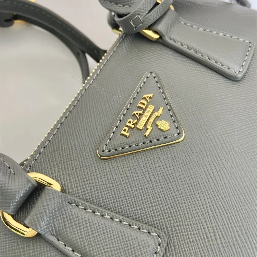View 6 of 高仿Prada*Galleria系列1BA916紋理牛皮單肩包石墨灰Mini免檢版