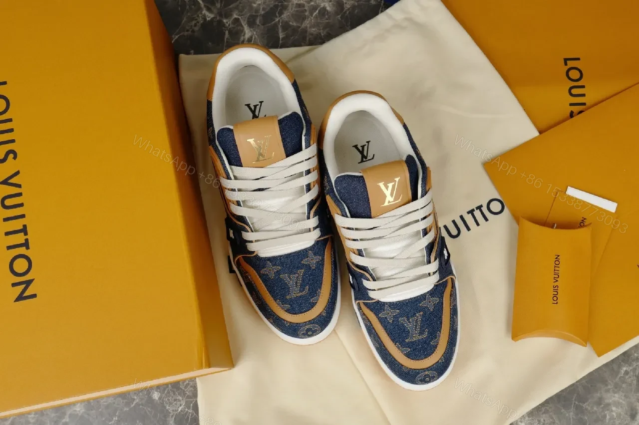 View 3 of Denim-Luxe Monogram High-Tops: All-Day Comfort Sneakers