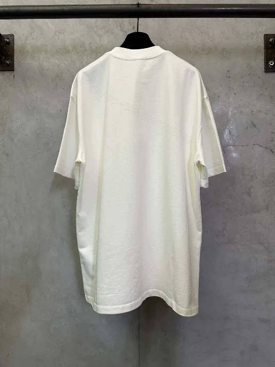 View 6 of Crisp White Cotton Tee: Hand-Drawn Graphic, Luxe Vibe