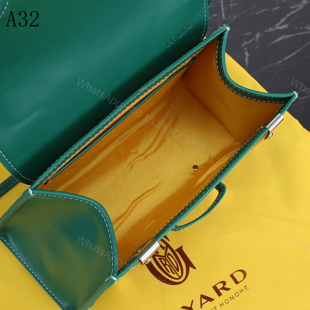 View 4 of GOYARD SAIGON PM BAG GREEN 20CM